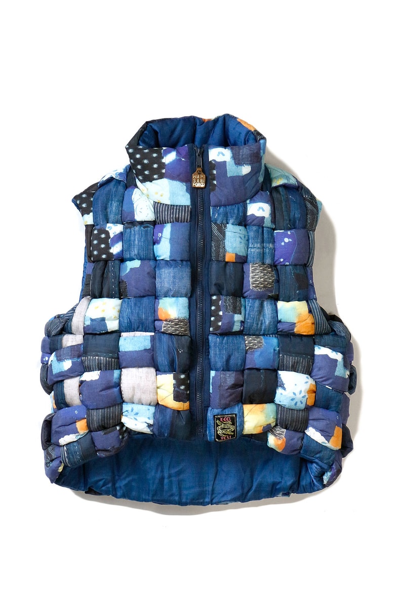 KAPITAL BORO Transcription Indigo Weaving Vest Release Jomon 