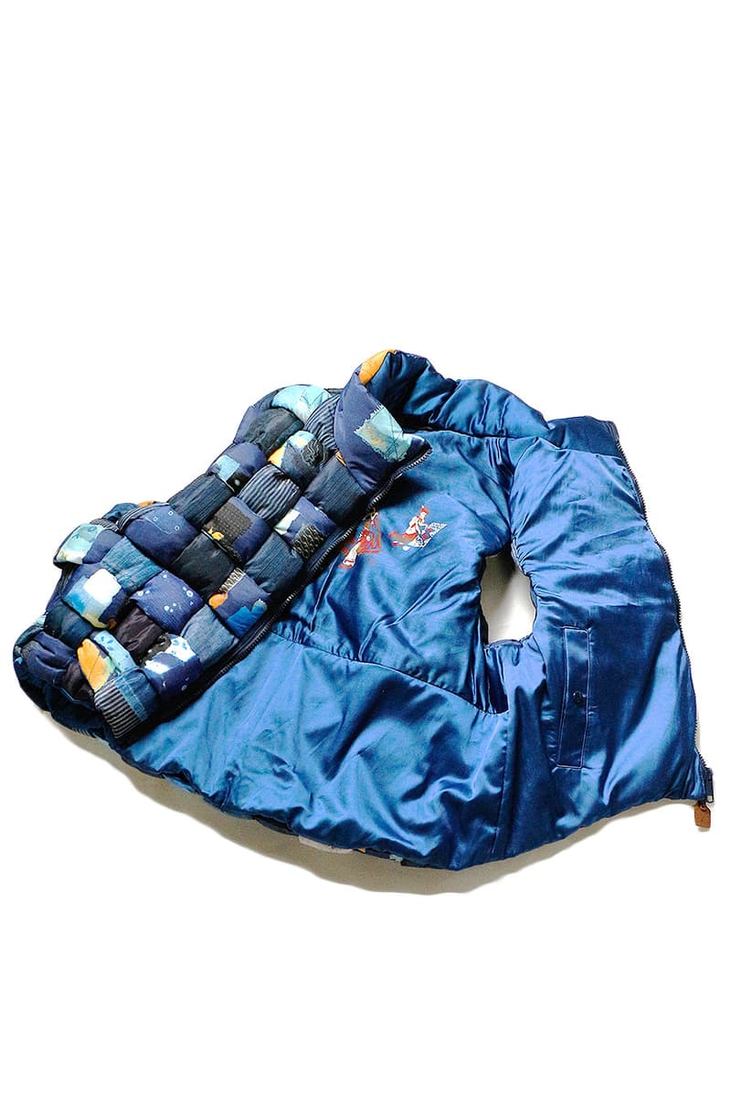 KAPITAL BORO Transcription Indigo Weaving Vest Release Jomon