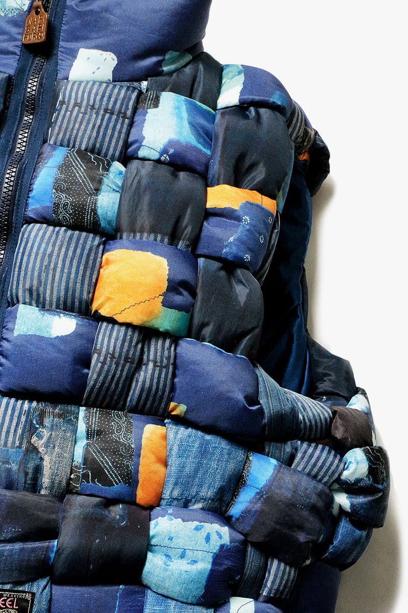KAPITAL BORO Transcription Indigo Weaving Vest Release Jomon