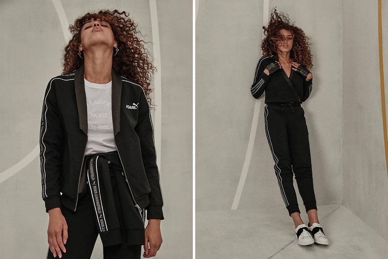 Karl Lagerfeld PUMA Apparel Capsule tracksuit shirts bags cap track jacket joggers
