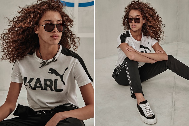 Karl Lagerfeld PUMA Apparel Capsule tracksuit shirts bags cap track jacket joggers