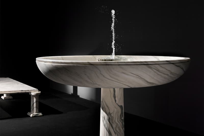 Karl Lagerfeld Sculpture Exhibition Inside Closer Look Marble Fountains Tables Mirrors Design Art Exhibits Exhibitions Whats On Paris Carpenters Workshop Gallery