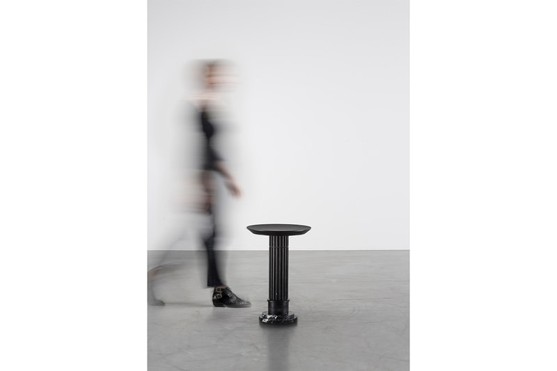 Karl Lagerfeld Sculpture Exhibition Inside Closer Look Marble Fountains Tables Mirrors Design Art Exhibits Exhibitions Whats On Paris Carpenters Workshop Gallery