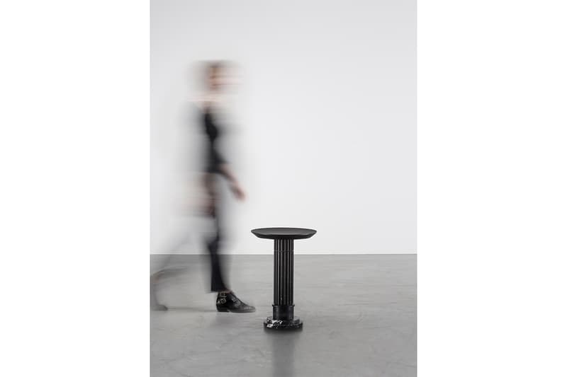 Karl Lagerfeld Sculpture Exhibition Inside Closer Look Marble Fountains Tables Mirrors Design Art Exhibits Exhibitions Whats On Paris Carpenters Workshop Gallery