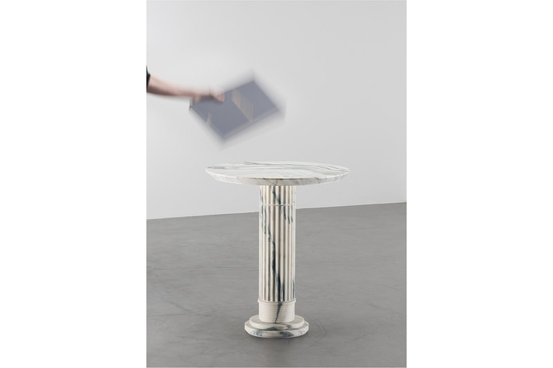 Karl Lagerfeld Sculpture Exhibition Inside Closer Look Marble Fountains Tables Mirrors Design Art Exhibits Exhibitions Whats On Paris Carpenters Workshop Gallery