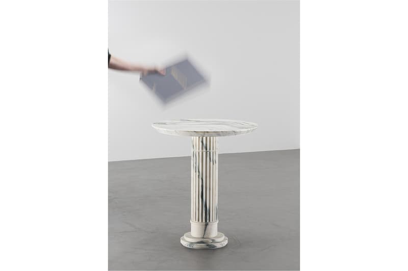 Karl Lagerfeld Sculpture Exhibition Inside Closer Look Marble Fountains Tables Mirrors Design Art Exhibits Exhibitions Whats On Paris Carpenters Workshop Gallery