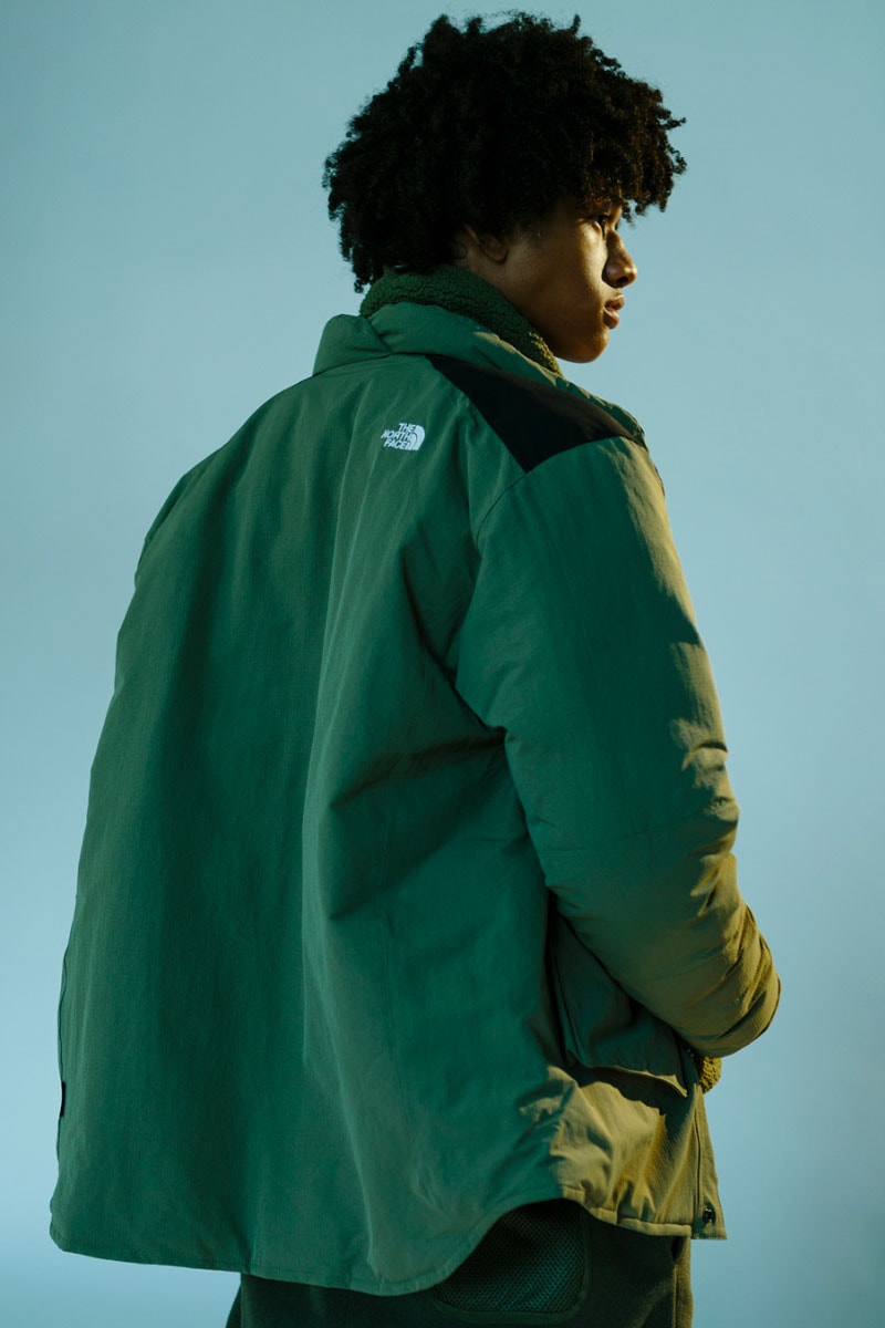 Kazuki Kuraishi The North Face Black HAVEN Editorial Series Collection Fall Winter 2018 SR GTX Jacket SS Light Down Jacket Charlie Pant Padded Cardigan Fleece Jacket pullover Delta Pant Olive Green Cosmic Blue