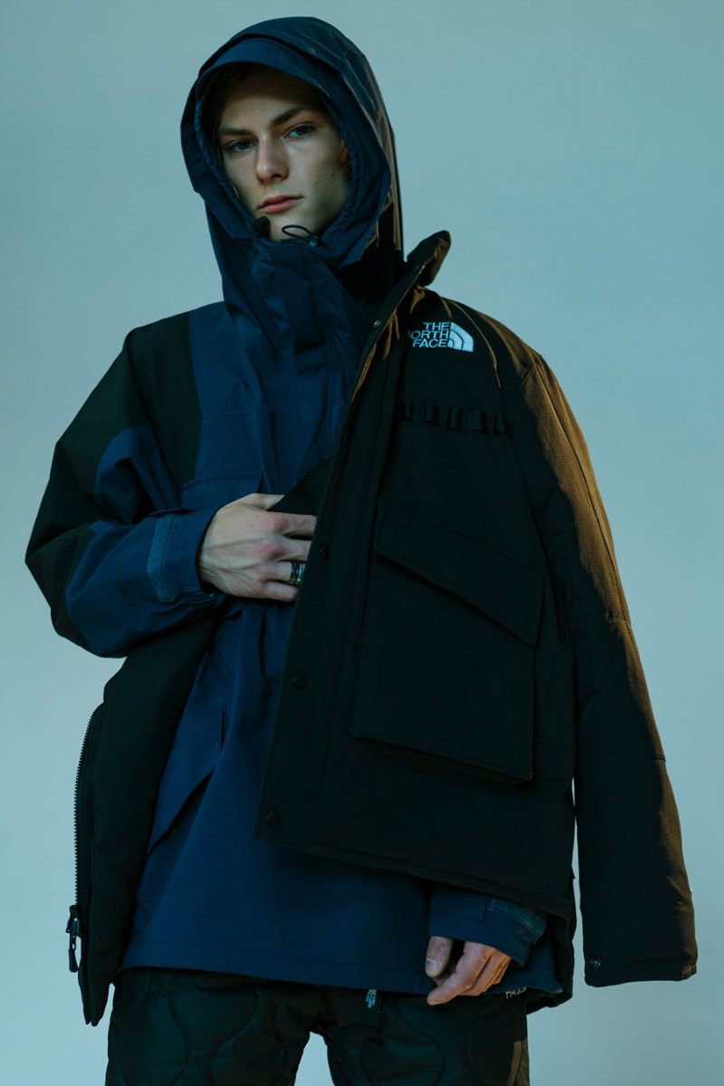 Kazuki Kuraishi The North Face Black HAVEN Editorial Series Collection Fall Winter 2018 SR GTX Jacket SS Light Down Jacket Charlie Pant Padded Cardigan Fleece Jacket pullover Delta Pant Olive Green Cosmic Blue