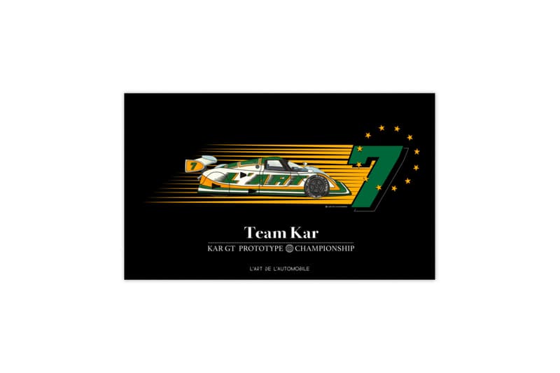 L'art de l'automobile GT Racing Capsule Release KAR GT Crewneck Long Sleeve Short T Shirt White Black Info Date Poster Keychain