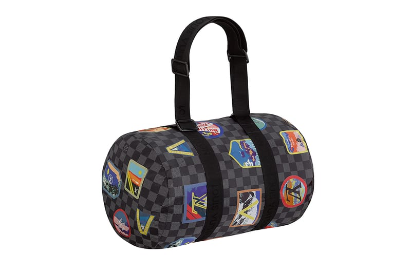 louis vuitton duffle bag with patches