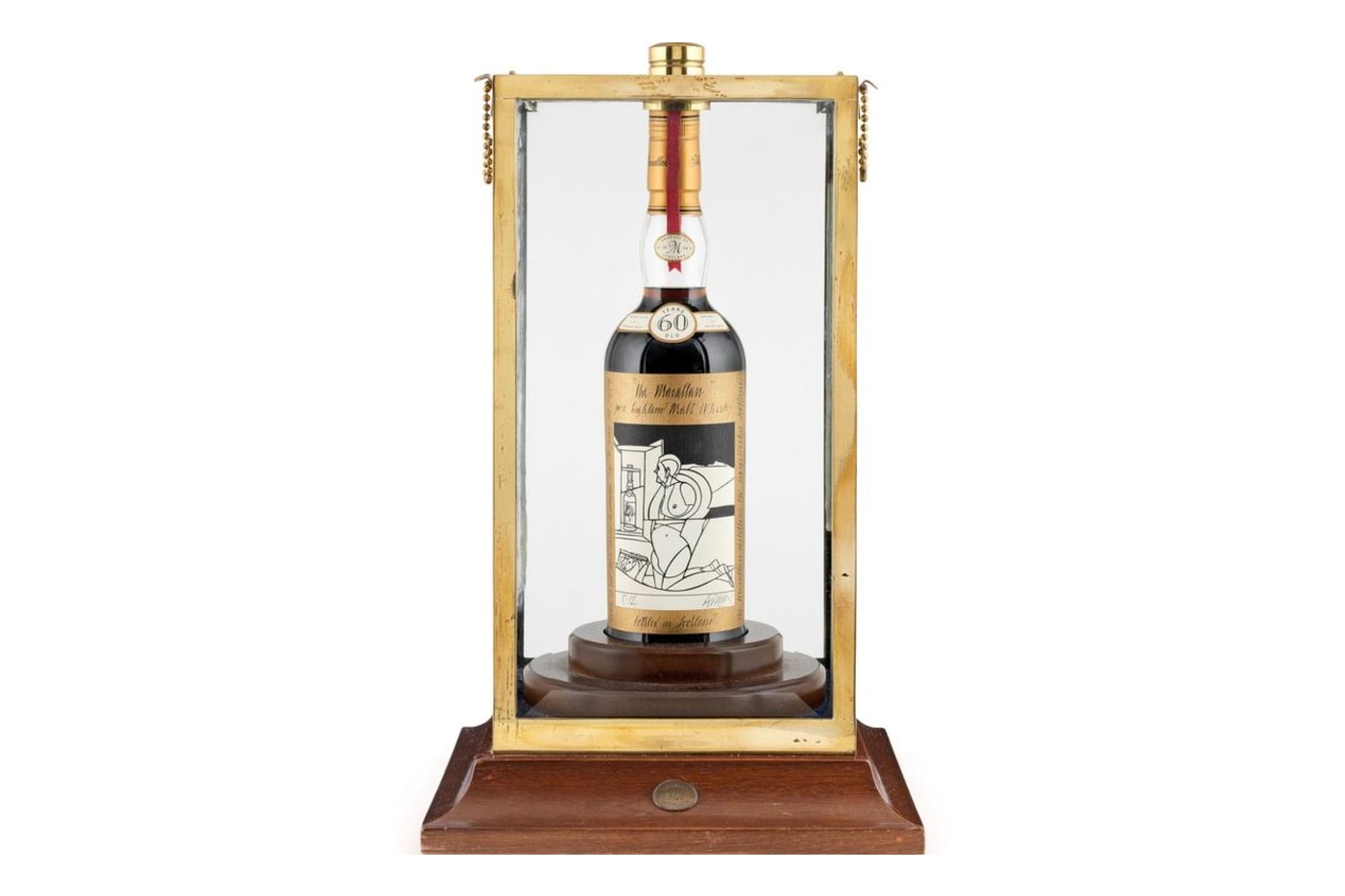 Macallan Valerio Adami bottle auction record price most expensive whiskey bonhams