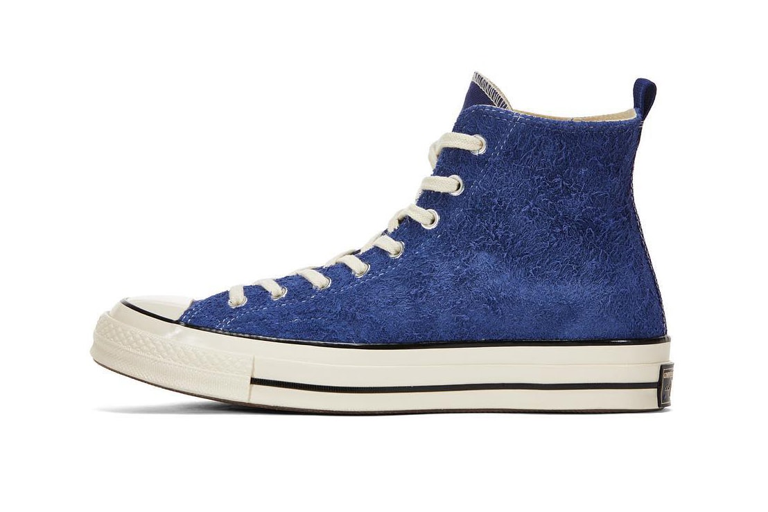 MADNESS converse chuck taylor all star 70s high top sneaker collaboration shoe drop release info october 15 17 blue suede canvas 2018 raffle