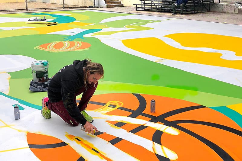 Madsteez St Nicholas Basketball Court Mural Hypebeast