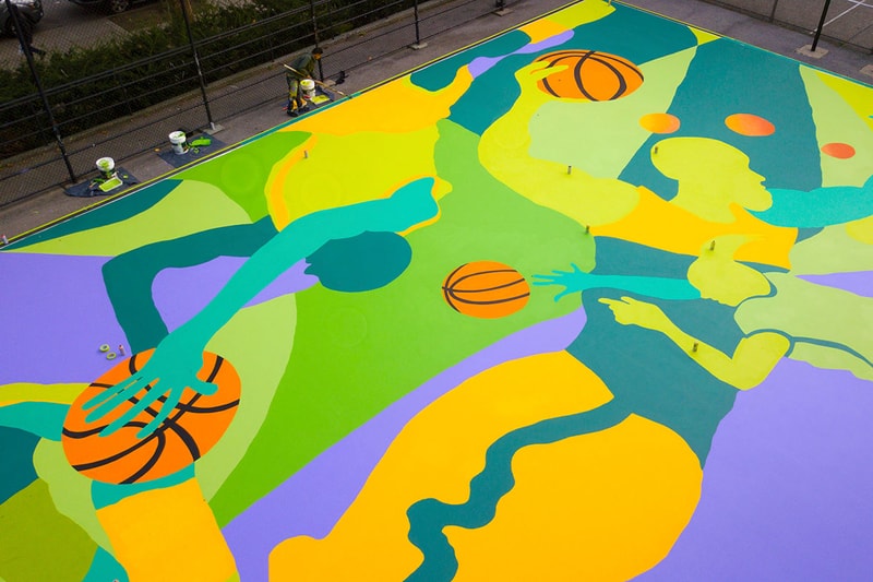 madsteez st nicholas basketball court harlem new york city mural artwork