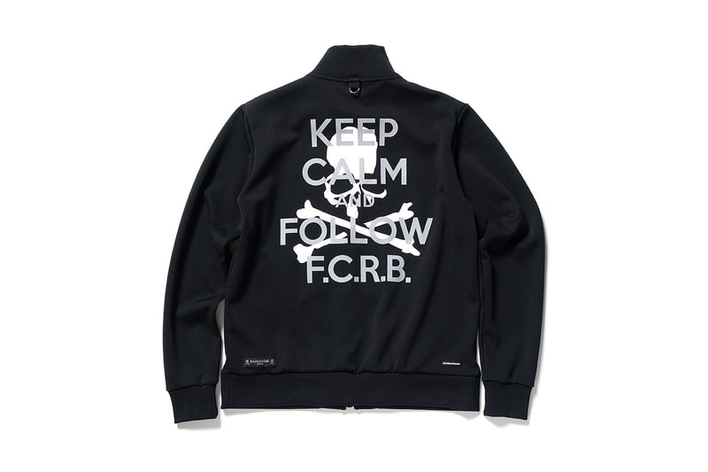 mastermind WORLD F.C.R.B. Fall Winter 2018 Collaboration japan collection real bristol black hat sweatpants track tee shirt october 26 2018