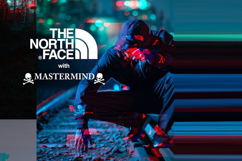 mastermind japan world the north face Urban Exploration collaboration collection drop release date lookbook nuptse glove coaches jacket skull puffer down hat cap pants october 13 2018 release date info drop buy closer look