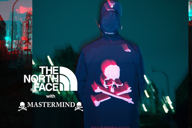 mastermind japan world the north face Urban Exploration collaboration collection drop release date lookbook nuptse glove coaches jacket skull puffer down hat cap pants october 13 2018 release date info drop buy closer look