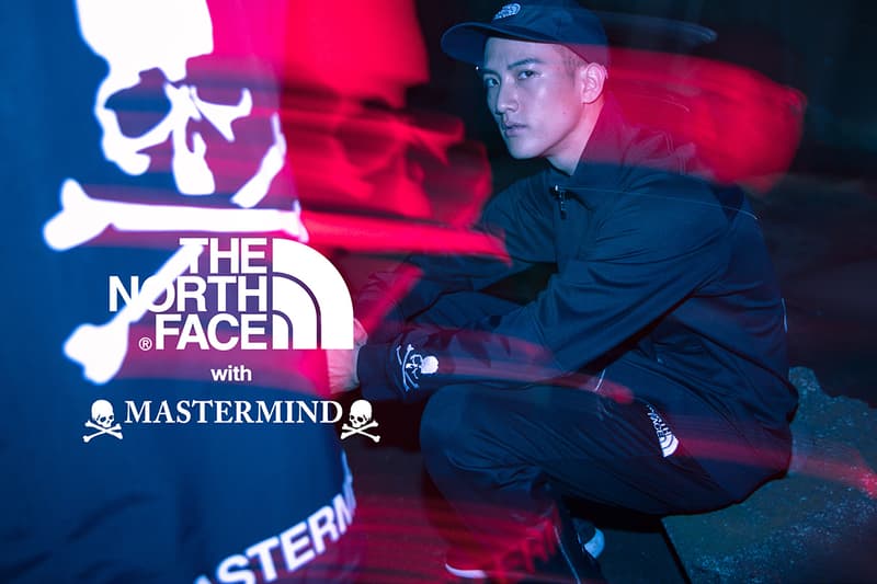 mastermind japan world the north face Urban Exploration collaboration collection drop release date lookbook nuptse glove coaches jacket skull puffer down hat cap pants october 13 2018 release date info drop buy closer look