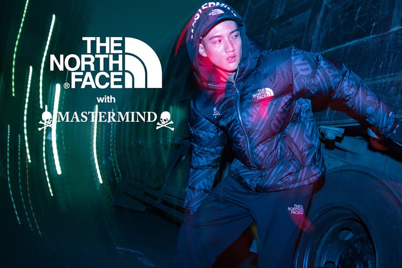 mastermind japan world the north face Urban Exploration collaboration collection drop release date lookbook nuptse glove coaches jacket skull puffer down hat cap pants october 13 2018 release date info drop buy closer look