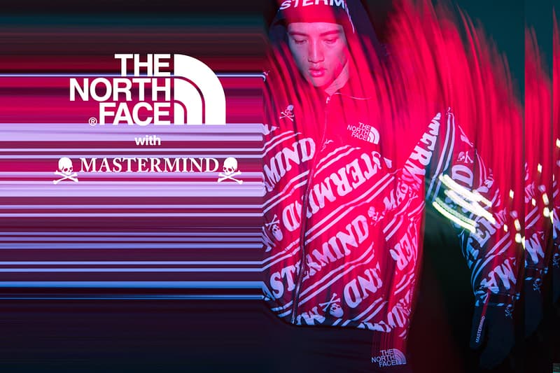 mastermind japan world the north face Urban Exploration collaboration collection drop release date lookbook nuptse glove coaches jacket skull puffer down hat cap pants october 13 2018 release date info drop buy closer look