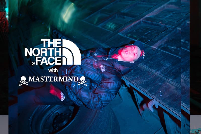 mastermind japan world the north face Urban Exploration collaboration collection drop release date lookbook nuptse glove coaches jacket skull puffer down hat cap pants october 13 2018 release date info drop buy closer look