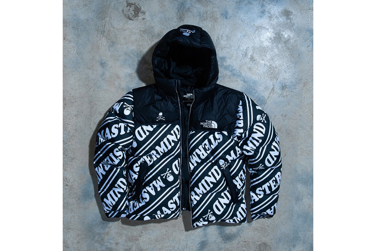 mastermind japan world the north face Urban Exploration collaboration collection drop release date lookbook nuptse glove coaches jacket skull puffer down hat cap pants october 13 2018 release date info drop buy closer look