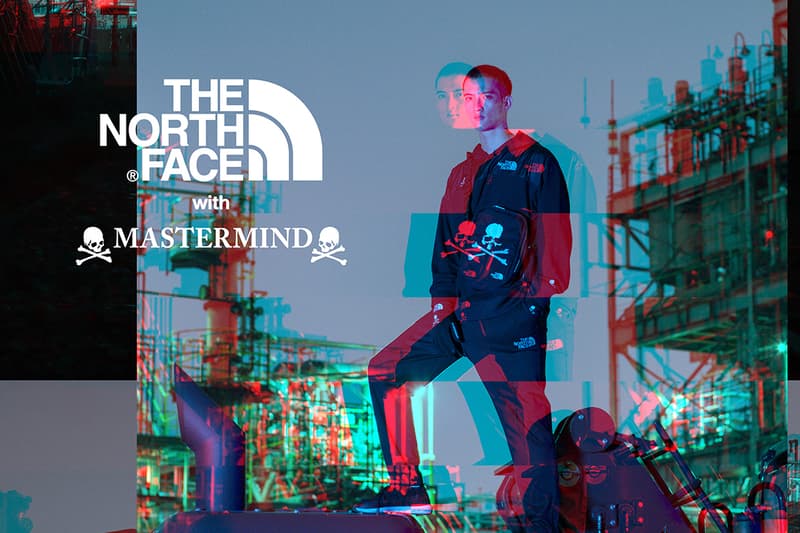 mastermind japan world the north face Urban Exploration collaboration collection drop release date lookbook nuptse glove coaches jacket skull puffer down hat cap pants october 13 2018 release date info drop buy closer look