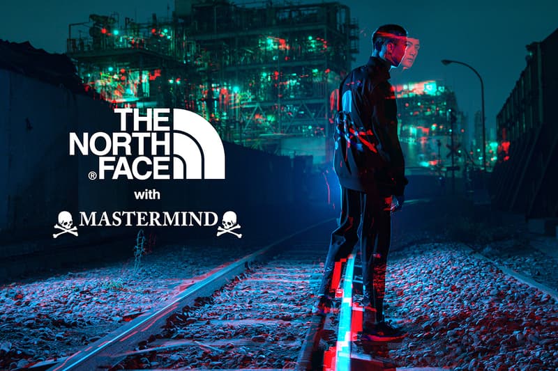 mastermind japan world the north face Urban Exploration collaboration collection drop release date lookbook nuptse glove coaches jacket skull puffer down hat cap pants october 13 2018 release date info drop buy closer look