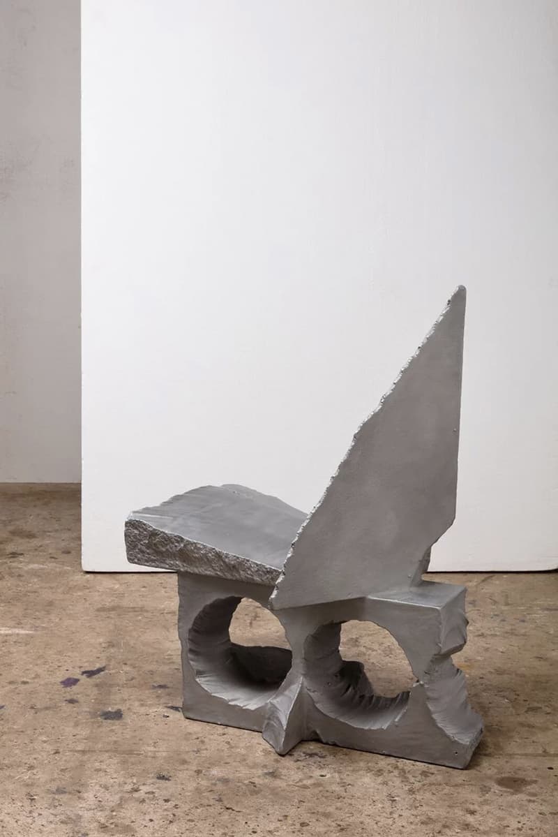 "Aluminum Thermal Spray Series" Max Lamb Frieze London 2018 Salon 94 Design Virgil Abloh Furniture Art Commission PreHistoric Metallic