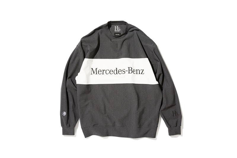 beams mercedes benz collaboration collection class a car launch debut roppongi hills exclusive collection sweater grey hat 5 panel socks slide sandals tee shirts hoodies october 27 2018 release japan