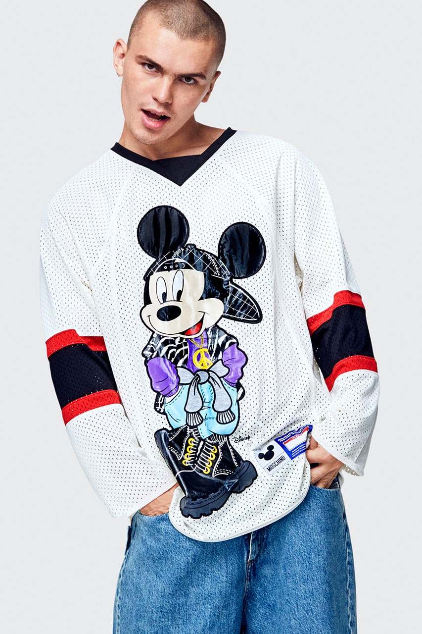 H&M jeremy scott moschino collaboration collection menswear disney mickey mouse goofy donald duck november 8 drop release date buy sell info lookbook