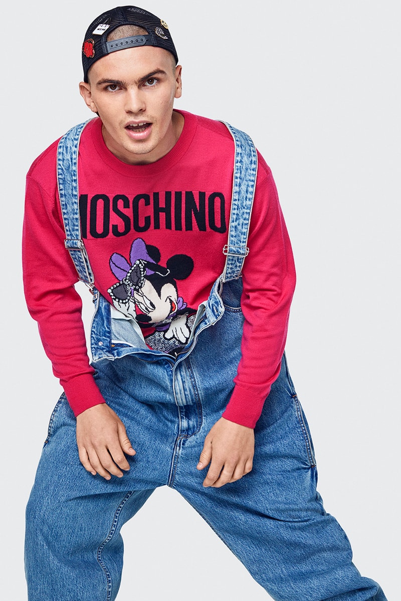 H&M jeremy scott moschino collaboration collection menswear disney mickey mouse goofy donald duck november 8 drop release date buy sell info lookbook