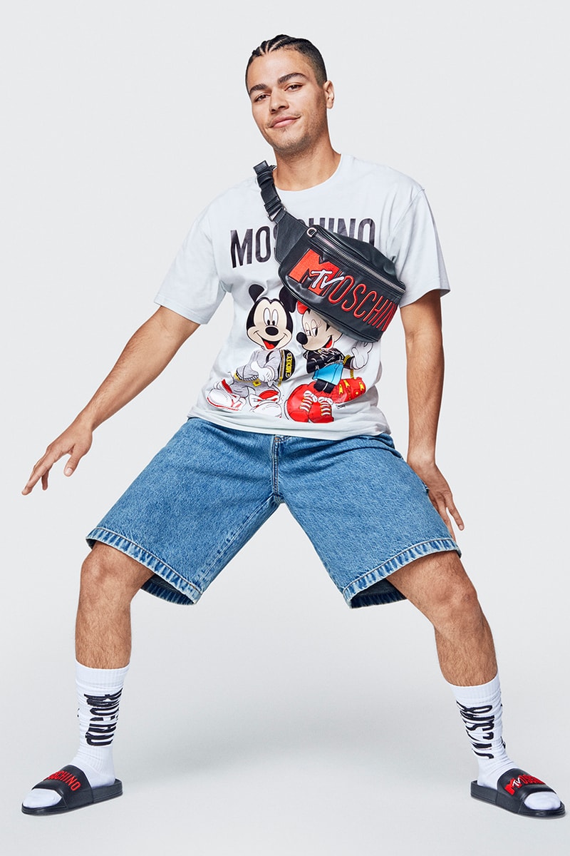 H&M jeremy scott moschino collaboration collection menswear disney mickey mouse goofy donald duck november 8 drop release date buy sell info lookbook