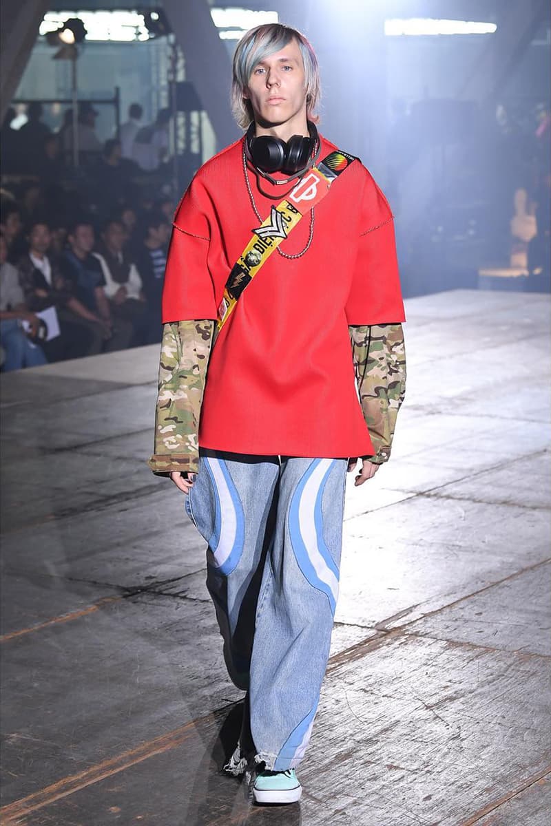 n hoolywood tokyo fashion week amazon japan october 6 2018 spring summer 2019 runway show presentation umbro garfield capitalist casualties the exorcist tie dye daisuke obana collection