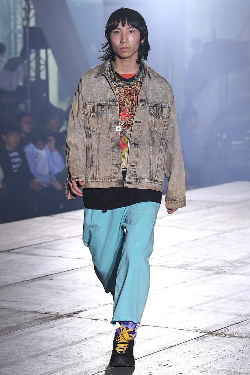 n hoolywood tokyo fashion week amazon japan october 6 2018 spring summer 2019 runway show presentation umbro garfield capitalist casualties the exorcist tie dye daisuke obana collection