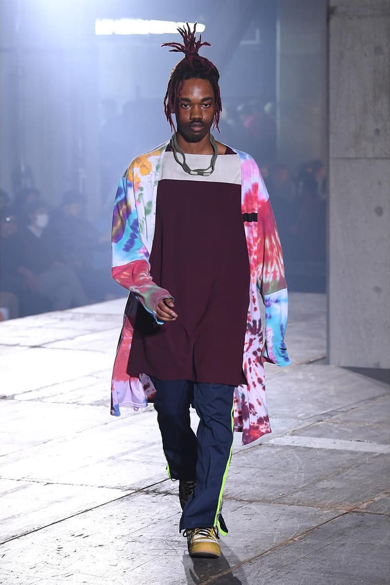 n hoolywood tokyo fashion week amazon japan october 6 2018 spring summer 2019 runway show presentation umbro garfield capitalist casualties the exorcist tie dye daisuke obana collection