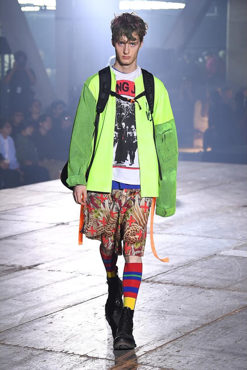 n hoolywood tokyo fashion week amazon japan october 6 2018 spring summer 2019 runway show presentation umbro garfield capitalist casualties the exorcist tie dye daisuke obana collection