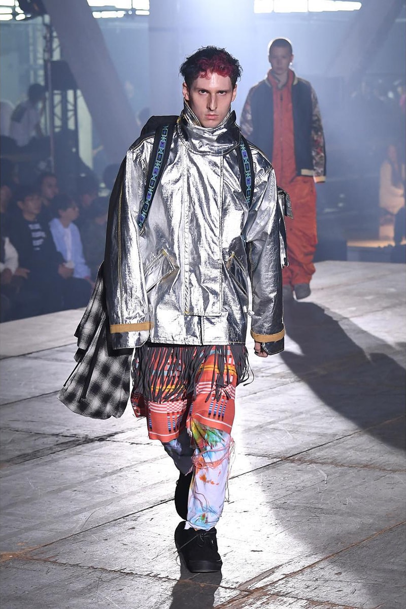 n hoolywood tokyo fashion week amazon japan october 6 2018 spring summer 2019 runway show presentation umbro garfield capitalist casualties the exorcist tie dye daisuke obana collection