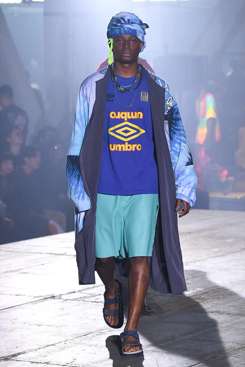 n hoolywood tokyo fashion week amazon japan october 6 2018 spring summer 2019 runway show presentation umbro garfield capitalist casualties the exorcist tie dye daisuke obana collection