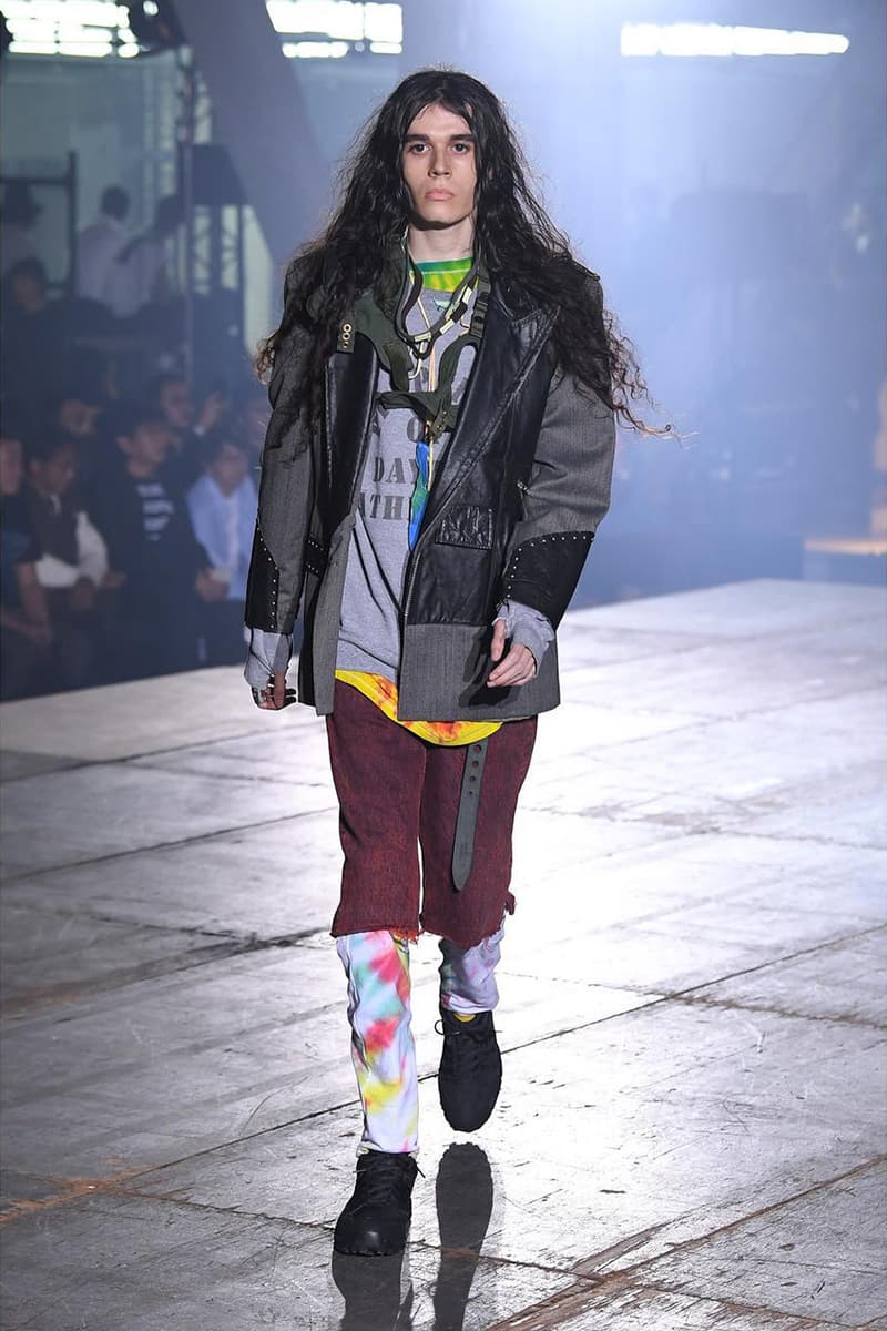 n hoolywood tokyo fashion week amazon japan october 6 2018 spring summer 2019 runway show presentation umbro garfield capitalist casualties the exorcist tie dye daisuke obana collection