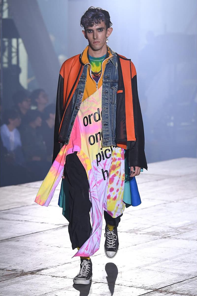 n hoolywood tokyo fashion week amazon japan october 6 2018 spring summer 2019 runway show presentation umbro garfield capitalist casualties the exorcist tie dye daisuke obana collection