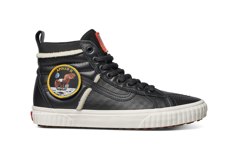 NASA Vans Collaboration Collection Official Images pictures sneakers clothing bag hoodie coaches jacket tee shirt black white astronaut voyager Space Torrey Padded MTE jacket apollo 11 Snag Plus Backpack grind skate duffel 60 years space voyager