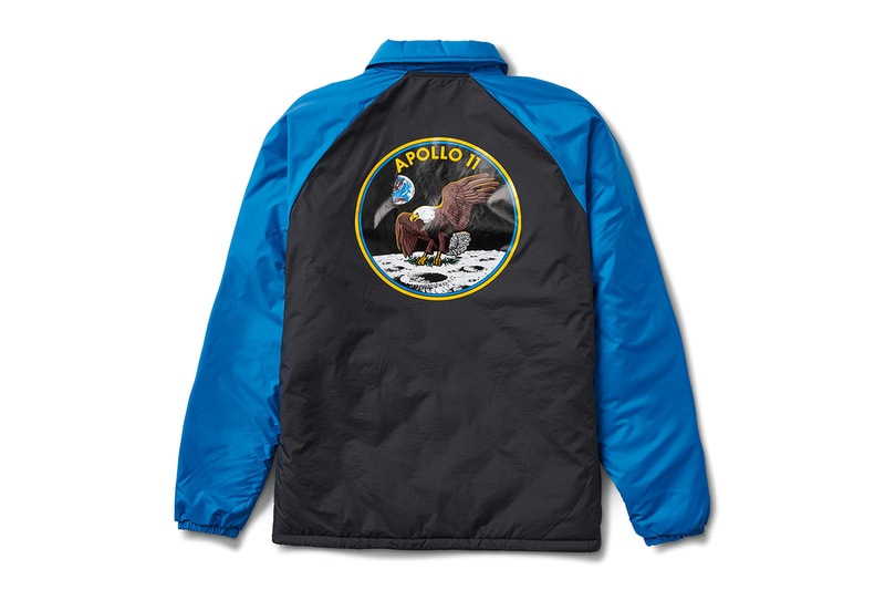 NASA Vans Collaboration Collection Official Images pictures sneakers clothing bag hoodie coaches jacket tee shirt black white astronaut voyager Space Torrey Padded MTE jacket apollo 11 Snag Plus Backpack grind skate duffel 60 years space voyager