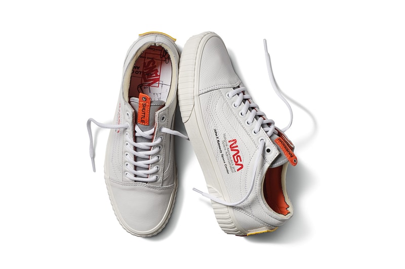 NASA Vans Collaboration Collection Official Images pictures sneakers clothing bag hoodie coaches jacket tee shirt black white astronaut voyager Space Torrey Padded MTE jacket apollo 11 Snag Plus Backpack grind skate duffel 60 years space voyager