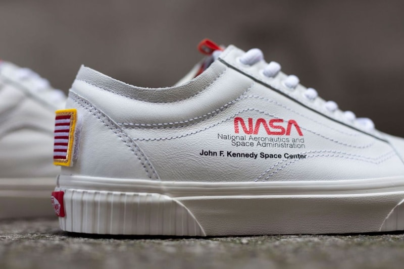 NASA Vans Old Skool Release info Date White American Flag Shuttle Mission Space Voyager