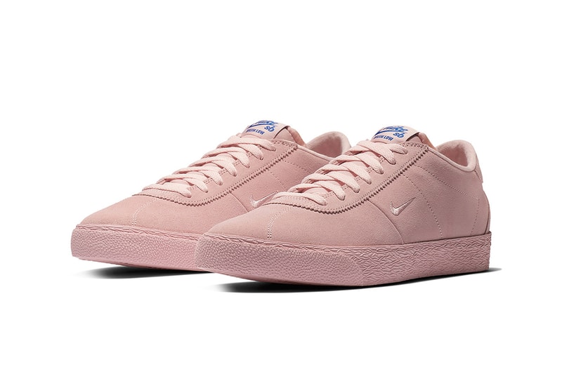NBA x Nike SB Footwear Collection Closer Look Shoes Trainers Kicks Sneakers Sneaker Cop Purchase Buy Release Date Details Pink White Blue Colorways Dunk Blazer Bruin Low Model Silhouette