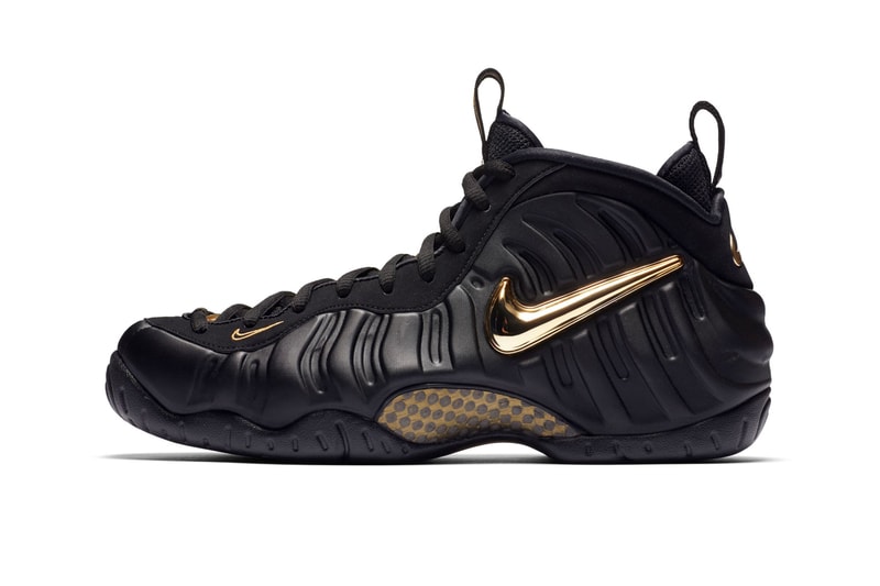 Nike Air Foamposite Pro Black Metallic Gold release info sneakers basketball