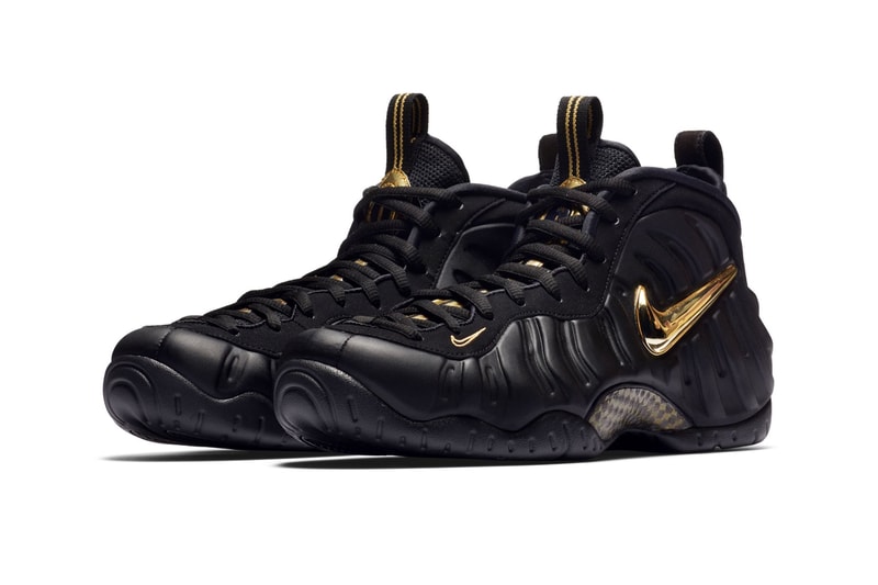 Nike Air Foamposite Pro Black Metallic Gold release info sneakers basketball