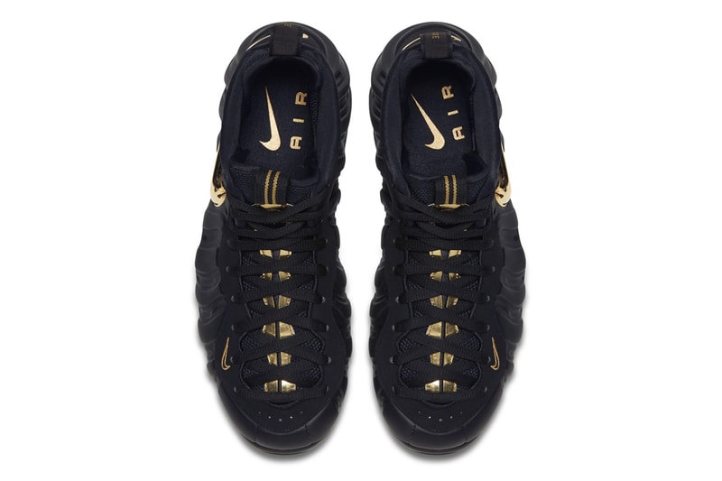 Nike Air Foamposite Pro Black Metallic Gold release info sneakers basketball