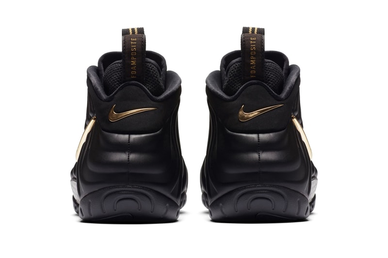 Nike Air Foamposite Pro Black Metallic Gold release info sneakers basketball